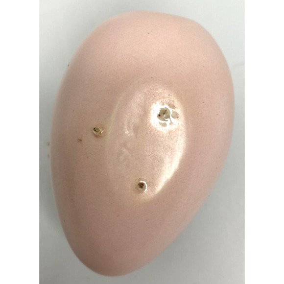 Vintage Unique Mini Ceramic Pink Egg with 3D Flower Applique SKU PB188-6 - Picture 5 of 5